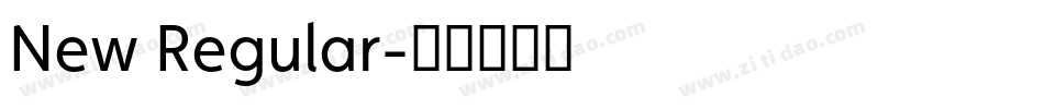 New Regular字体转换